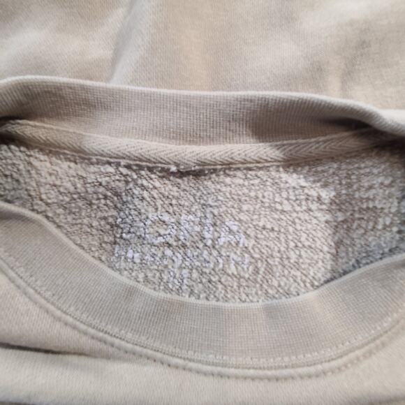 Sofia Franklyn with an F Graphic Sweatshirt Tan Beige Women's SIze XL 2916 - Picture 6 of 7